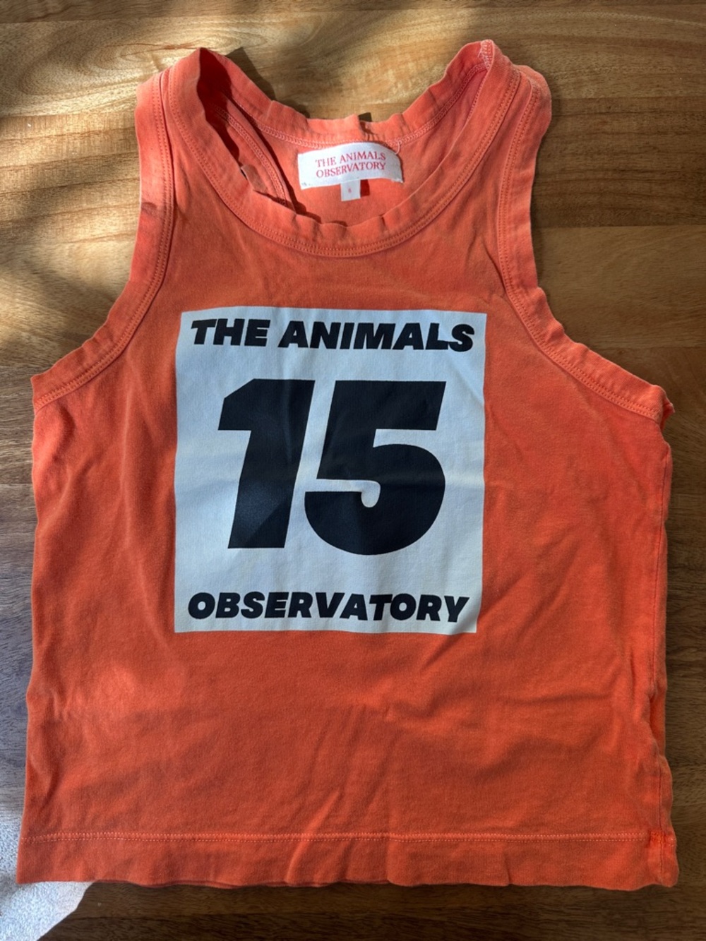 The Animals Observatory - Orange Kids Graphic Tank Top - '15'